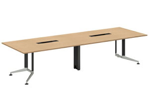 【レビュー投稿で100円OFFクーポン】【メーカー直送】コクヨ テーブル WT400 角形 トレー ナチュラルオーク W3200×D1200【代引不可】8人用 ミーティングテーブル チェアセット 会議用テーブル 長