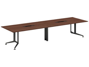 【レビュー投稿で100円OFFクーポン】【メーカー直送】コクヨ テーブル WT400 角形 トレー ブラウン脚黒 W3600×D1200【代引不可】8人用 ミーティングテーブル チェアセット 会議用テーブル 長机
