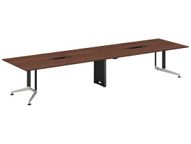 【レビュー投稿で100円OFFクーポン】【メーカー直送】コクヨ テーブル WT400 角形 トレー ブラウン W4000×D1200【代引不可】8人用 ミーティングテーブル チェアセット 会議用テーブル 長机 オフィス家具