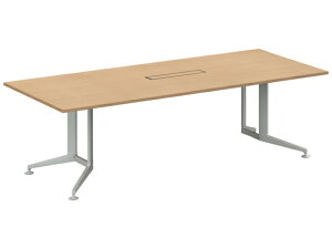 【レビュー投稿で100円OFFクーポン】【メーカー直送】コクヨ テーブル WT400 角形 配線有 ナチュラル W2400×D1200【代引不可】8人用 ミーティングテーブル チェアセット 会議用テーブル 長机 オ