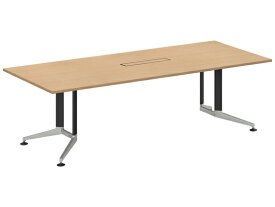 【レビュー投稿で100円OFFクーポン】【メーカー直送】コクヨ テーブル WT400 角形 配線有 ナチュラル W2400×D1200【代引不可】8人用 ミーティングテーブル チェアセット 会議用テーブル 長机 オフィス家具