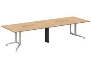 【レビュー投稿で100円OFFクーポン】【メーカー直送】コクヨ テーブル WT400 角形 配線有 ナチュラル脚銀 W3200×D1200【代引不可】8人用 ミーティングテーブル チェアセット 会議用テーブル 長机