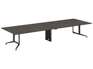 【レビュー投稿で100円OFFクーポン】【メーカー直送】コクヨ テーブル WT400 角形 配線有 グレー 脚黒 W4000×D1500【代引不可】8人用 ミーティングテーブル チェアセット 会議用テーブル 長机 オ