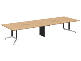 【レビュー投稿で100円OFFクーポン】【メーカー直送】コクヨ テーブル WT400 角形 配線有 ナチュラル W4000×D1500【代引不可】8人用 ミーティングテーブル チェアセット 会議用テーブル 長机 オフィス家具