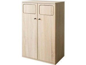 【レビュー投稿で100円OFFクーポン】【メーカー直送】宮武製作所 ウッドダブルプッシュダストボックス Empro ナチュラル【代引不可】【お客様組立】デザインタイプ ゴミ箱 ゴミ袋 清掃