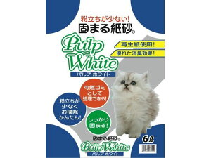 【レビュー投稿で100円OFFクーポン】【お取り寄せ】新東北化学工業 パルプホワイト 6L 猫砂 シート 猫 キャット用 ペット トイレタリー