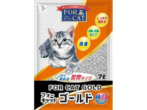 【レビュー投稿で100円OFFクーポン】【お取り寄せ】新東北化学工業 フォーキャットゴールド 7L 猫砂 シート 猫 キャット用 ペット トイレタリー