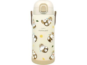 【レビュー投稿で100円OFFクーポン】【お取り寄せ】東亜金属 モフサンド ステンレスワンプッシュボトル 1000mL はちにゃん 水筒 タンブラー キッチン雑貨