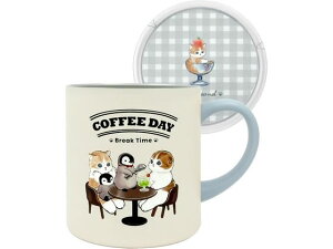 【レビュー投稿で100円OFFクーポン】【お取り寄せ】東亜金属 モフサンド 蓋付きマグカップ 400mL カフェ 水筒 タンブラー キッチン雑貨