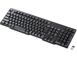 【レビュー投稿で100円OFFクーポン】サンワサプライ ワイヤレスキーボード 2.4GHzワイヤレス SKB-WL40BK キーボード マウス 入力機器 パソコン 家電