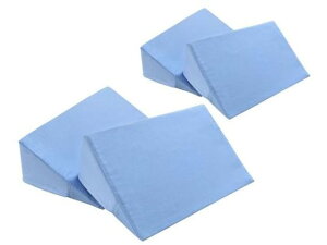 【メーカー直送】Netforce 体位変換クッション 4点セット 綿100% ブルー【代引不可】