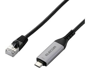 �y���r���[���e��100�~OFF�N�[�|���z�y�����񂹁z�G���R�� USB-C LAN�ϊ��P�[�u�� 1Gbps 3m �u���b�N LD-CL1G30BK LAN�P�[�u�� LAN�P�[�u�� �P�[�u�� �d���^�b�v �z���p�[�c �Ɠd