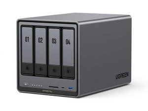 �y���r���[���e��100�~OFF�N�[�|���zUGREEN NAS�X�g���[�W NASync SATA4�x�C 144TB�Ή� DXP4800PLUS NAS �O�t���h���C�u USB������ �p�\�R�� �Ɠd