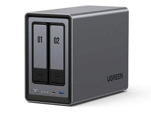 �y���r���[���e��100�~OFF�N�[�|���zUGREEN NAS�X�g���[�W NASync SATA2�x�C 80TB�Ή� RAID1 DXP2800 NAS �O�t���h���C�u USB������ �p�\�R�� �Ɠd