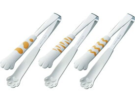 【マラソン限定★2000円クーポン＆ポイント2倍】【お取り寄せ】田辺金具 きゃっちだにゃんトング 白とら #1221 トング 麺 パスタ道具 調理小物 厨房 キッチン