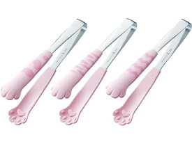 【マラソン限定★2000円クーポン＆ポイント2倍】【お取り寄せ】田辺金具 きゃっちだにゃんトング ピンクたま #1139 トング 麺 パスタ道具 調理小物 厨房 キッチン