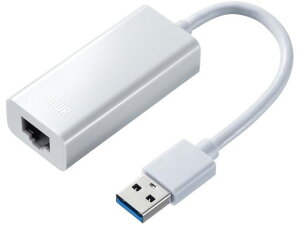 【レビュー投稿で100円OFFクーポン】【お取り寄せ】サンワサプライ USB3.2-LAN変換アダプタ(ホワイト) USB-CVLAN1WN 変換アダプタ 変換ケーブル USBケーブル ケーブル 電源タップ 配線パーツ 家電