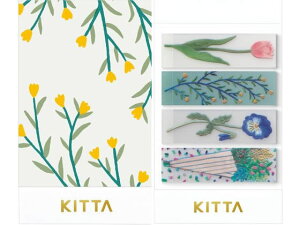 【レビュー投稿で100円OFFクーポン】キングジム KITTA クリア(フラワー) 40片 KITT009 デコレーション用マスキングテープ シールタイプ デコレーショングッズ