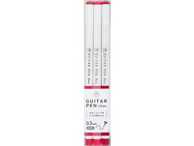 【お取り寄せ】寺西化学 ギターペンプチ ピンク 3色セット GRPT-3PI 水性ペン