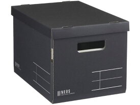 コクヨ 収納ボックス [NEOS] レギュラーサイズ フタ付 ブラック フNE983D ボックスファイル ボックスファイル ボックス型ファイル