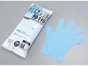 【レビュー投稿で100円OFFクーポン】【お取り寄せ】ダンロップホームプロダクツ ポリエチレン手袋 ブルー M 100枚 PD-110 オーブン手袋 天板 製菓 厨房 キッチン