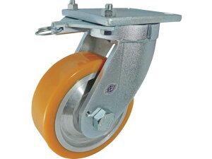 【レビュー投稿で100円OFFクーポン】【お取り寄せ】ヨドノ 超重量用高硬度ウレタン自在車旋回ロック付 1500kg用 HDUJ150TL キャスター 筐体 機構部材 金物