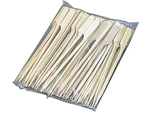 【レビュー投稿で100円OFFクーポン】【お取り寄せ】EBM 竹 鉄砲串 100本入 90mm 2057500 焼網 串 鍋 フライパン 厨房 キッチン