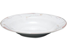 【お取り寄せ】EBM フラワーピンク 23cm スーププレート OFM01-222 カヌー型皿 洋食器 キッチン テーブル