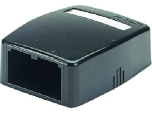 【レビュー投稿で100円OFFクーポン】【お取り寄せ】パンドウイット ローゼットボックス シャッターなし 2個口 黒 モジュラーケーブル PC用ケーブル ケーブル 電源タップ 配線パーツ 家電