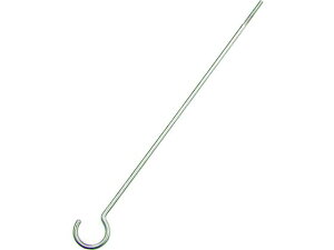 【レビュー投稿で100円OFFクーポン】送料無料【お取り寄せ】水本 ステンレス ネジ付ロングSカン 線径4mm 全長1000mm A-2747 Sカン S字フック ネット用フック ピン フック 掲示物留め 吊下げ POP 掲