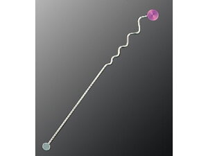 【レビュー投稿で100円OFFクーポン】【お取り寄せ】星三製作所 18-8 カプリ マドラー 銀 パープル M-95 3327550 マドラー 使いきり食器 キッチン テーブル