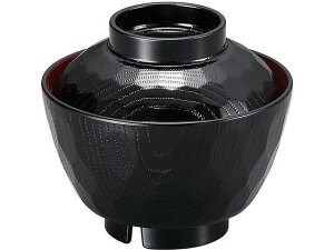 【レビュー投稿で100円OFFクーポン】【お取り寄せ】福井クラフト 耐熱ABS ピース亀甲椀 小 黒内朱 直径98×H87 汁椀 土瓶 和食器 キッチン テーブル