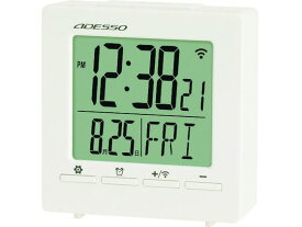 【お取り寄せ】ADESSO 目覚まし電波クロック OG-99W 置き型タイプ 時計 温湿度計 家電
