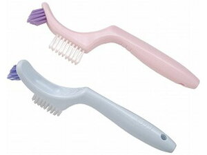 【レビュー投稿で100円OFFクーポン】ライオン歯科材 エラック義歯ブラシらくらくスタイル 2色1セット 義歯洗浄 口腔ケア 介護 衛生材料