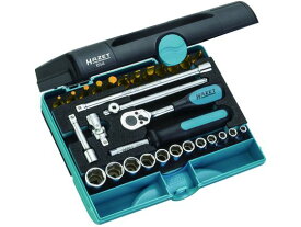 【お取り寄せ】HAZET ソケットレンチセット(差込角6.35mm) 854 ソケット ソケットレンチ 作業 工具