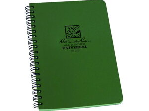 【レビュー投稿で100円OFFクーポン】【お取り寄せ】RITR 4 5/8×7 スパイラルノートブック ユニバーサル グリーン 973 罫線入りメモ ふせん インデックス ノート