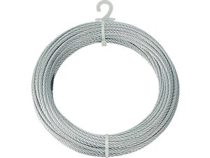 【レビュー投稿で100円OFFクーポン】【お取り寄せ】TRUSCO メッキ付ワイヤロープ Φ3mm×20m CWM-3S20 チェーン ワイヤー 接合金物 土木 建築資材