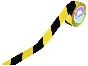 【レビュー投稿で100円OFFクーポン】【お取り寄せ】緑十字 ガードテープ 黄/黒 再剥離タイプ 50mm幅×100m ラインテープ 安全保護テープ 粘着テープ 梱包