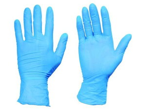 【レビュー投稿で100円OFFクーポン】【お取り寄せ】TRUSCO 使い捨てニトリル手袋TGワーク 0.10 粉無青M 100枚 ニトリルゴム 粉なし 使い捨て手袋 作業用手袋