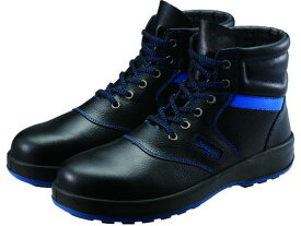 【お取り寄せ】シモン 安全靴 編上靴 SL22-BL黒/ブルー 28.0cm 安全靴 作業靴 安全保護具 作業