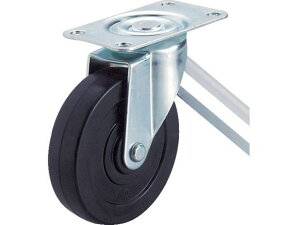 【レビュー投稿で100円OFFクーポン】【お取り寄せ】TRUSCO 台車用キャスター Φ100 ゴム車 自在 TYSG-100RH 台車 カートラック キャスター タイヤ 作業