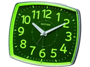 【レビュー投稿で100円OFFクーポン】【お取り寄せ】RHYTHM 目覚ま時計 フェイス31 掛置兼用タイプ連続秒針シルバー 掛け時計 時計