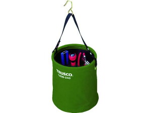【レビュー投稿で100円OFFクーポン】【お取り寄せ】TRUSCO アタッチメント付電工バケツ Φ240×240 OD TADB-240-OD ツールバスケット バケツ 保管 作業