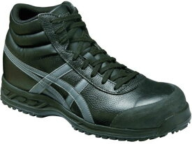 【お取り寄せ】アシックス ウィンジョブ71S ブラック×ガンメタル 22.5cmFFR71S 安全靴 作業靴 安全保護具 作業