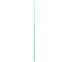 【お取り寄せ】緑十字 のぼり用ポール 青 全長1600~2900mm 2段伸縮式 のぼり POP 掲示用品