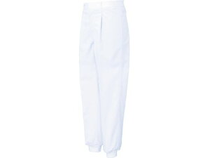 【レビュー投稿で100円OFFクーポン】【お取り寄せ】サンエス 男性用混入だいきらい横ゴム・裾口ジャージパンツ L 白 作業着 雨具 塗装服 ウェア 保護衣 安全保護