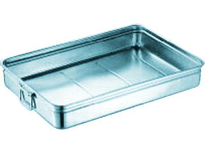 【レビュー投稿で100円OFFクーポン】【お取り寄せ】スギコ 18-8ステンレス番重バット 小浅型 手付 370×290×80 SH-3729-08H バット トレー 金属製 金属容器 計量器