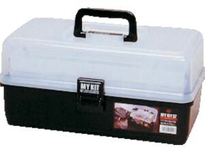 【レビュー投稿で100円OFFクーポン】【お取り寄せ】アイリスオーヤマ 小物ケース マイキット 370×200×180 ブラック 237218 ツールボックス ツールバック 保管 作業