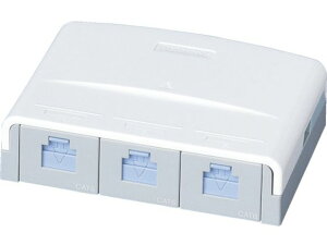 【レビュー投稿で100円OFFクーポン】【お取り寄せ】ぐっとすシリーズ情報モジュラジャック CAT6 露出3コ口 NR3173 モジュラーケーブル PC用ケーブル ケーブル 電源タップ 配線パーツ 家電