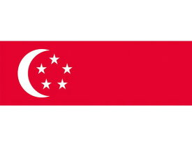 【お取り寄せ】東京製旗 国旗No.2(90×135cm) シンガポ-ル 426326 安全標識 ステッカー 現場 安全 作業